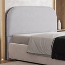 Ver imagem 6 de Cabeceira Cama Box Casal 140cm Orgânica Lanna W01 Linho Cinza - Lyam Decor