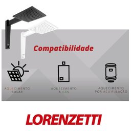 Chuveiro Ducha Lorenzetti Acqua Century Branco 7500w 220v - 4