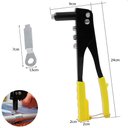 Ver imagem 2 de Alicate Rebitador Profissional Rebitadeira Manual com 4 Bicos Consertos e Reparos em Geral