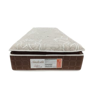 Colchão Solteiro Amsterdã Molas Ensacadas com Espuma D33 0,88x1,88x0,30 Marrom