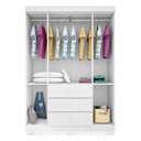 Ver imagem 3 de Jogo de Quarto Infantil Duda com Guarda Roupa 4 Portas e Cômoda Branco - Phoenix Baby