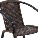 Ver imagem 3 de Jogo 4 Cadeiras Floripa e Mesa com Tampo Ripado em Alumínio - Piscina, Área, Jardim