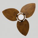 Ver imagem 5 de Ventilador de Teto com Controle Remoto Natuvent Dahlia Led 3 Pás Madeira Imbuia 3000k Branco Quente