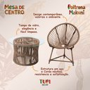 Ver imagem 3 de Conjunto 2 Poltronas e Mesa de Centro com Tampo de Vidro em Aço e Corda Náutica Rami Makuni