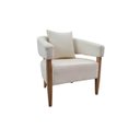 Ver imagem 1 de Poltrona Decorativa Valentina Luxo Dora Bela - Linho 1002