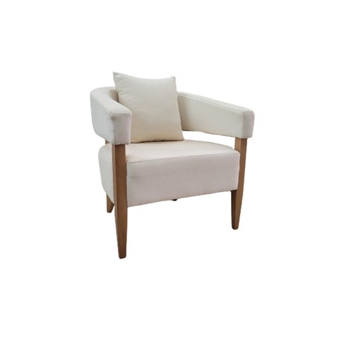 Poltrona Decorativa Valentina Luxo Dora Bela - Linho 1002