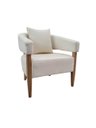 Ver imagem 1 de Poltrona Decorativa Valentina Luxo Dora Bela - Linho 1002