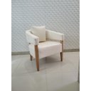 Ver imagem 6 de Poltrona Decorativa Valentina Luxo Dora Bela - Linho 1002