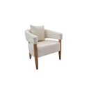 Ver imagem 2 de Poltrona Decorativa Valentina Luxo Dora Bela - Linho 1002