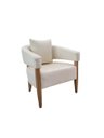 Ver imagem 2 de Poltrona Decorativa Valentina Luxo Dora Bela - Linho 1002