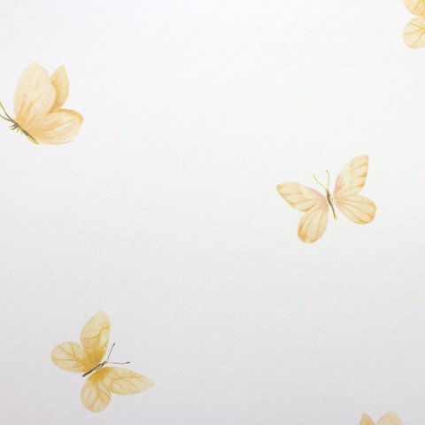 Papel de Parede Borboletas Amarelas + Cola Inclusa