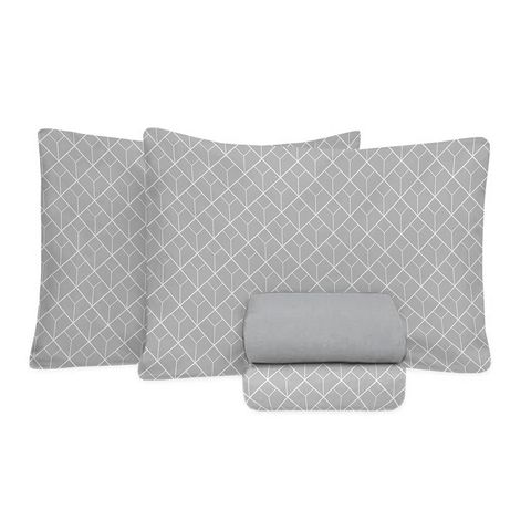 Jogo de Cama King Size 150 Fios Fiori - Nicolas (7679-1)