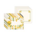 Ver imagem 1 de Kit Jogo Americano + Guardanapo Yellow Flower - 6 Peças