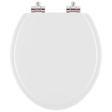 Assento Sanitário Poliester com Amortecedor Flamingo Branco para Vaso Incepa