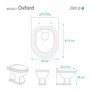Ver imagem 2 de Tampa de Vaso Poliester Oxford Branco para bacia Deca
