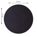 Ver imagem 4 de Mesa de Jantar Redonda 70 cm Tampo Preto em MDP Base Alpha Inox