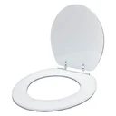 Ver imagem 2 de Tampa de Vaso Almofadada Convencioanal | Oval | Universal | 1.6gpf 6lpf Branco para bacia Deca