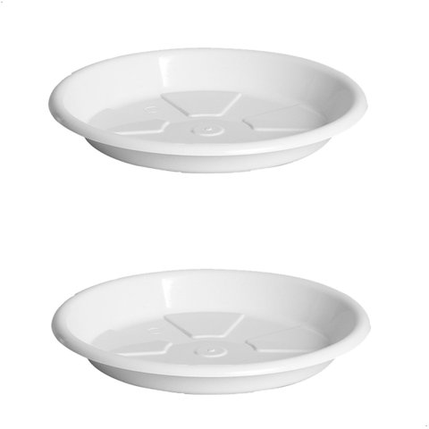 Kit 2 Pratos para Vaso Redondo Suporte para Planta 27x3,5cm