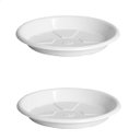 Ver imagem 1 de Kit 2 Pratos para Vaso Redondo Suporte para Planta 27x3,5cm