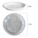 Ver imagem 2 de Kit 2 Pratos para Vaso Redondo Suporte para Planta 27x3,5cm