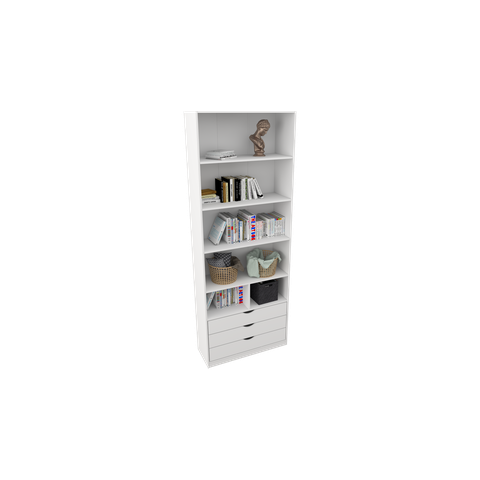Armário Misto Prateleira Gaveta M34 100% Mdf (closet, Loja) Vetorial Móveis