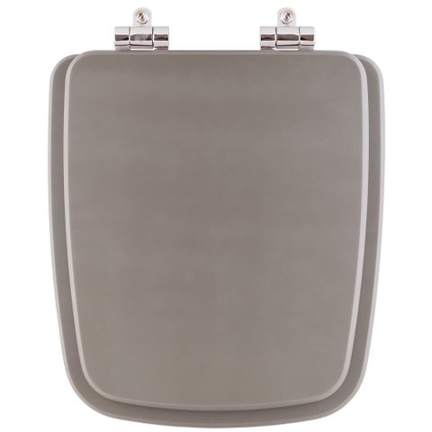 Assento Sanitário Poliester Soft Close Boss Gris (Cinza Fosco) para vaso Incepa