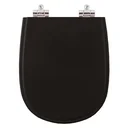 Ver imagem 1 de Assento Sanitário Poliester com Amortecedor Paris Preto para Vaso Ideal Standard