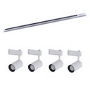Ver imagem 1 de Kit Trilho Eletrificado 1 M Branco + 4 Spot 10w 3000k St247
