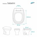 Ver imagem 3 de Assento Sanitário Almofadado Sabatini Areia (Bege) para Vaso Icasa