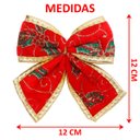 Ver imagem 4 de Kit 20 Enfeite Laços Natalino Vermelho Árvore Natal de 12cm