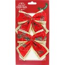 Ver imagem 1 de Kit 20 Enfeite Laços Natalino Vermelho Árvore Natal de 12cm