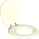 Ver imagem 2 de Assento Sanitário Almofadado Convencional | Oval Bege Claro