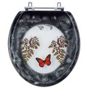 Ver imagem 2 de Tampa de Vaso e Lixeira Decorada Borboleta Preto