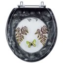 Ver imagem 2 de Tampa de Vaso e Lixeira Decorada Borboleta Preto