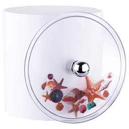 Tampa de Vaso e Lixeira Decorada Fundo do Mar - 3