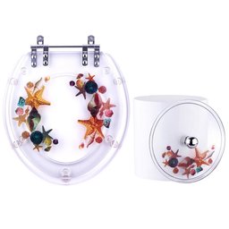 Tampa de Vaso e Lixeira Decorada Fundo do Mar - 1