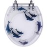 Tampa de Vaso e Lixeira Decorada Golfinhos do Mar - 2