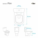 Ver imagem 3 de Tampa de Vaso Almofadada Flox Bege | Marfim para bacia Fiori