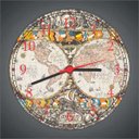Ver imagem 3 de Relógio De Parede Mapa Mundo Vintage Decorações Interiores Quartz Silencioso