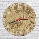Ver imagem 4 de Relógio De Parede Mapa Mundo Harry Potter Decorações Interiores Quartz Silencioso