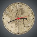 Ver imagem 3 de Relógio De Parede Mapa Mundo Senhor Dos Anéis Terra Média Decorações Interiores Quartz Silencioso