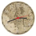 Ver imagem 2 de Relógio De Parede Mapa Mundo Senhor Dos Anéis Terra Média Decorações Interiores Quartz Silencioso