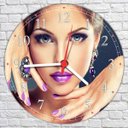 Ver imagem 3 de Relógio De Parede Salão De Beleza Cabeleleira Manicure Moda Maquiagem Fashion Hair Decorações