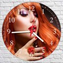 Ver imagem 2 de Relógio De Parede Salão De Beleza Cabeleleira Manicure Moda Maquiagem Fashion Hair Decorações