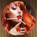 Ver imagem 1 de Relógio De Parede Salão De Beleza Cabeleleira Manicure Moda Maquiagem Fashion Hair Decorações