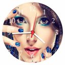 Ver imagem 4 de Relógio De Parede Salão De Beleza Cabeleleira Manicure Moda Maquiagem Fashion Hair Decorações