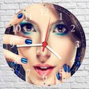 Ver imagem 3 de Relógio De Parede Salão De Beleza Cabeleleira Manicure Moda Maquiagem Fashion Hair Decorações