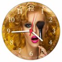 Ver imagem 1 de Relógio De Parede Salão De Beleza Cabeleleira Manicure Moda Maquiagem Fashion Hair Decorações