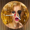 Ver imagem 2 de Relógio De Parede Salão De Beleza Cabeleleira Manicure Moda Maquiagem Fashion Hair Decorações