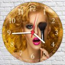 Ver imagem 3 de Relógio De Parede Salão De Beleza Cabeleleira Manicure Moda Maquiagem Fashion Hair Decorações